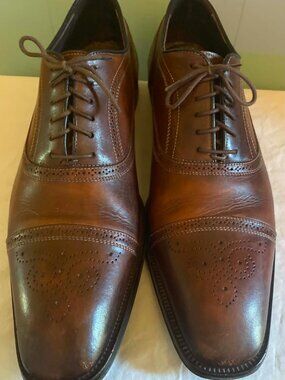 To Boot New York Adam Derrick Brown Cap Toe Oxford Brogue Italy Men’s Dress Shoe
